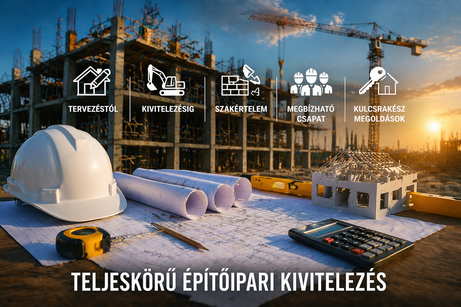 Teljeskörű építőipari kivitelezés